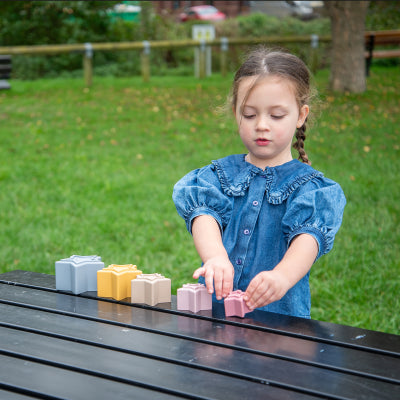 SILISOFT STAR STACKING CUPS (EARTH), PK5