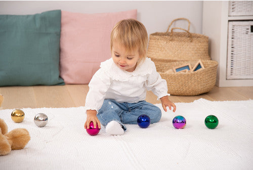 SENSORY REFLECTIVE COLOUR MYSTERY BALLS, PK6