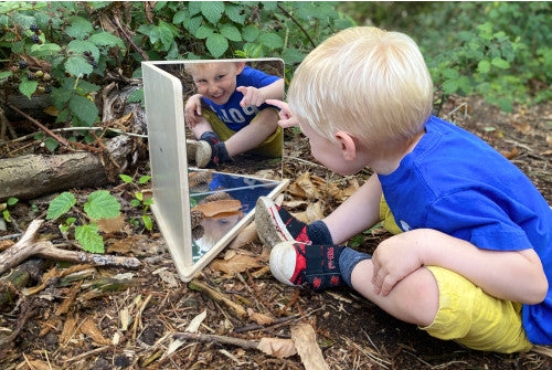 WOODEN 4-WAY MIRROR, EACH