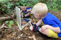 WOODEN 4-WAY MIRROR, EACH