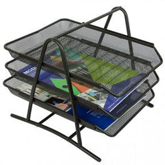 MODEST MESH PAPER TRAY SET OF 3 MS 2003 SILVER