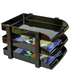 MODEST PAPER TRAY SET of 3 MS 1758 BLK