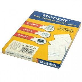 MODEST LASER LABELS 105 X 48 mm 12 L MS 90020