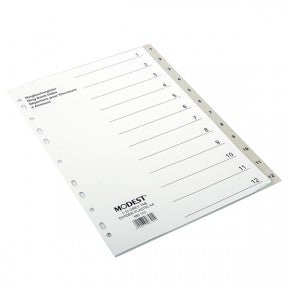 MODEST DIVIDER 1-12 GREY PVC MS 112