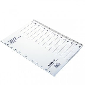 MODEST DIVIDER 1-15 GREY PVC MS 115