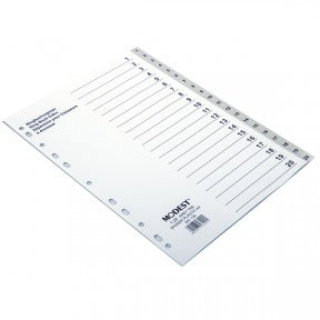 MODEST DIVIDER 1-20 GREY PVC MS 120