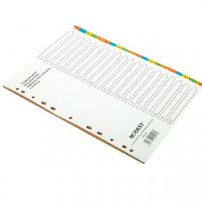 MODEST DIVIDER A-Z COL PAPER W-P MS 305