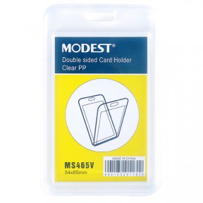 MODEST ID HOLDER CLEAR PP D*Sided 54x85mm MS 465