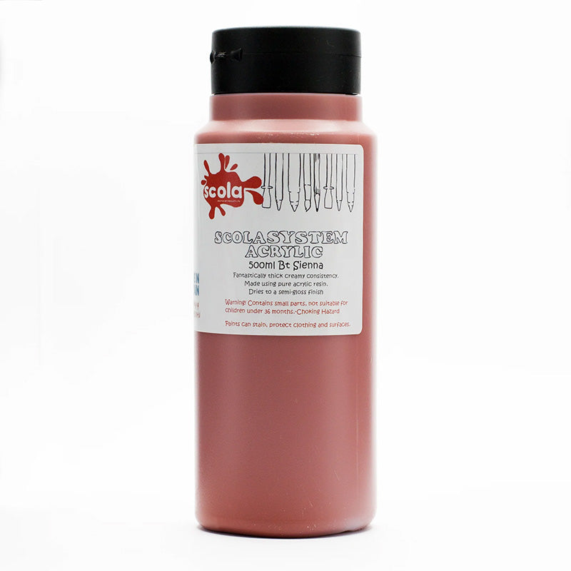 SCO PREMIUM ACRYLIC BURNT SIENNA 500ML
