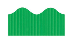 PAC BORDETTE CORRUGATED DECORATIVE BORDER ROLL 57MMX15M APPLE GREEN 6PCS -Min Qty 6