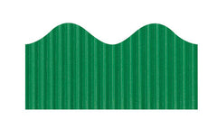 PAC BORDETTE CORRUGATED DECORATIVE BORDER ROLL 57MMX15M EMERALD 6PCS -Min Qty 6