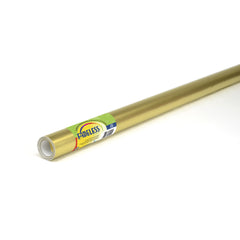 PAC FADELESS COLOURS DISPLAY PAPER ROLL 609MMX2.4M METALLIC GOLD  1PC -Min Qty 12