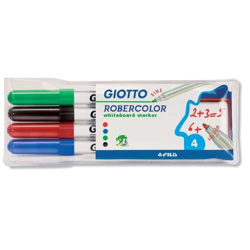 GIO ROBERCOLOR WHITEBOARD MARKER FINE 4PCS SET -Min Qty 1