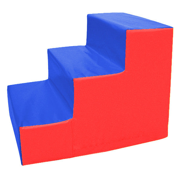DS DS 3-Step Foam Stair - Red-Blue