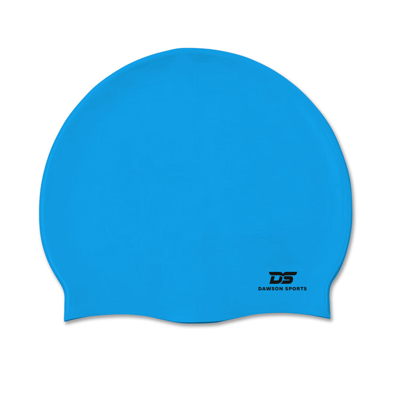 DS Adult Silicone Swimming Cap - Light Blue