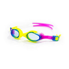 DS Junior Mirror Swimming Goggles - Pink-Yellow