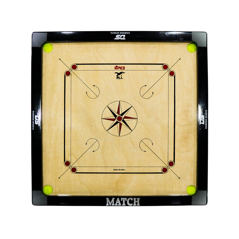DS MATCH Carrom Board 30x30-" Multicolor