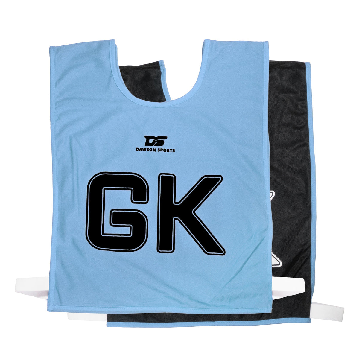 DS Reversible Netball Position Bibs-L-Blue-Black (Set of 7)