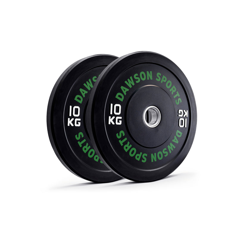 DS Rubber Bumper Plates (w- upturned ring) - 10kg Black