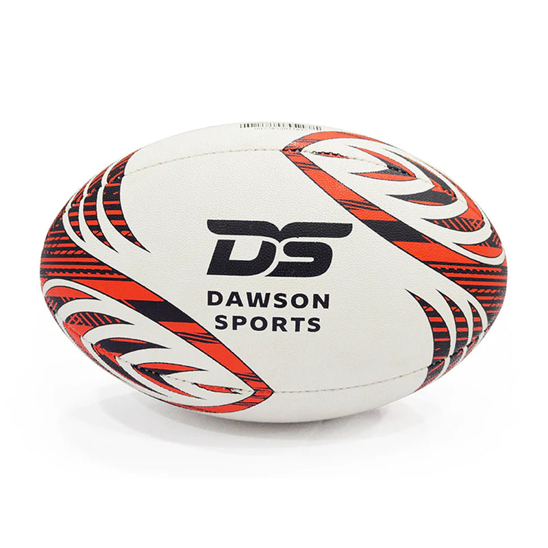 DS GUK Match Rugby Ball - Size 5 Red-Whte
