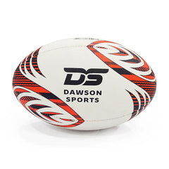 DS GUK Match Rugby Ball - Size 5 Red-Whte