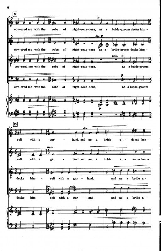 Nystedt - I Will Greatly Rejoice