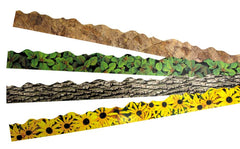 SCO TRIMMERS NATURE TEXTURES DESIGN 1M FOUR DESIGNS (12PCS EACH) 48PCS -Min Qty 1