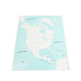 Labeled North America Control Map