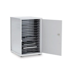 LapCabby Lyte single door dual USB A & USB C charging cabinet – 20 devices