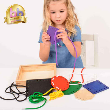 Award Winning! Threading Shapes - New 4 colour box , each