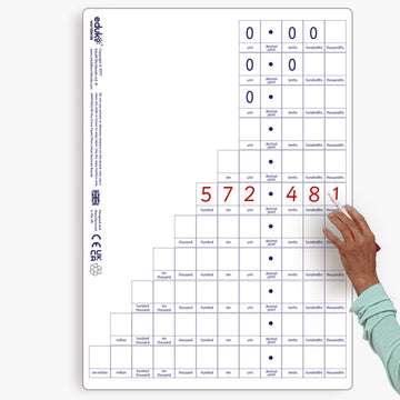 Dry Erase Place Value Decimal Teacher board , each