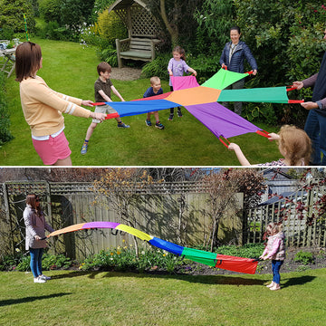 Jnr Sunflower Parachute & Jnr Rainbow Wave Pack - New , set of 2