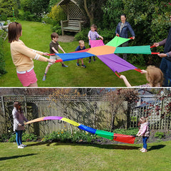Jnr Sunflower Parachute & Jnr Rainbow Wave Pack - New , set of 2
