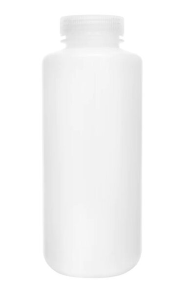 HDPE Reagent Bottle Wide Neck with Screw Cap - 1000mL x 6pcs