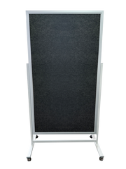 PIN BOARD W-STAND DUAL GREY 180X100CM