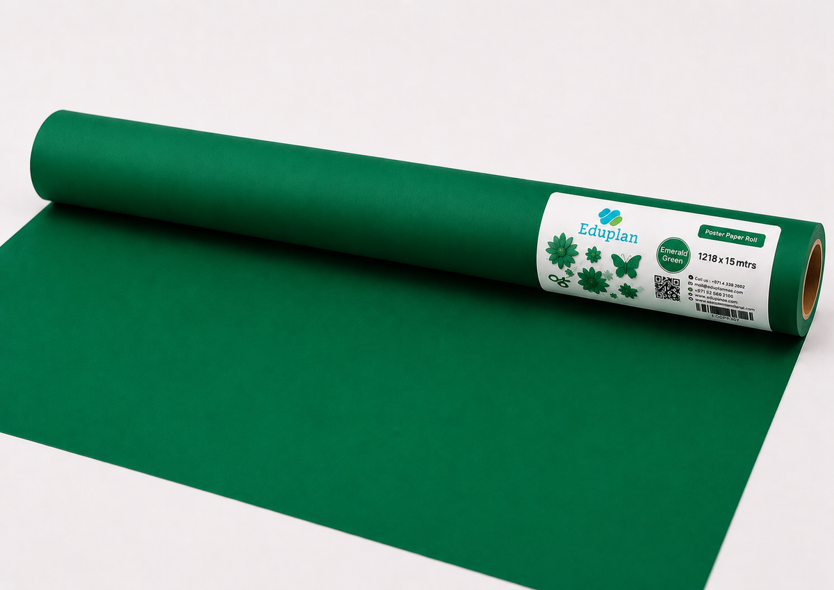 Eduplan Poster Paper Roll 1218x15M APPLE GREEN