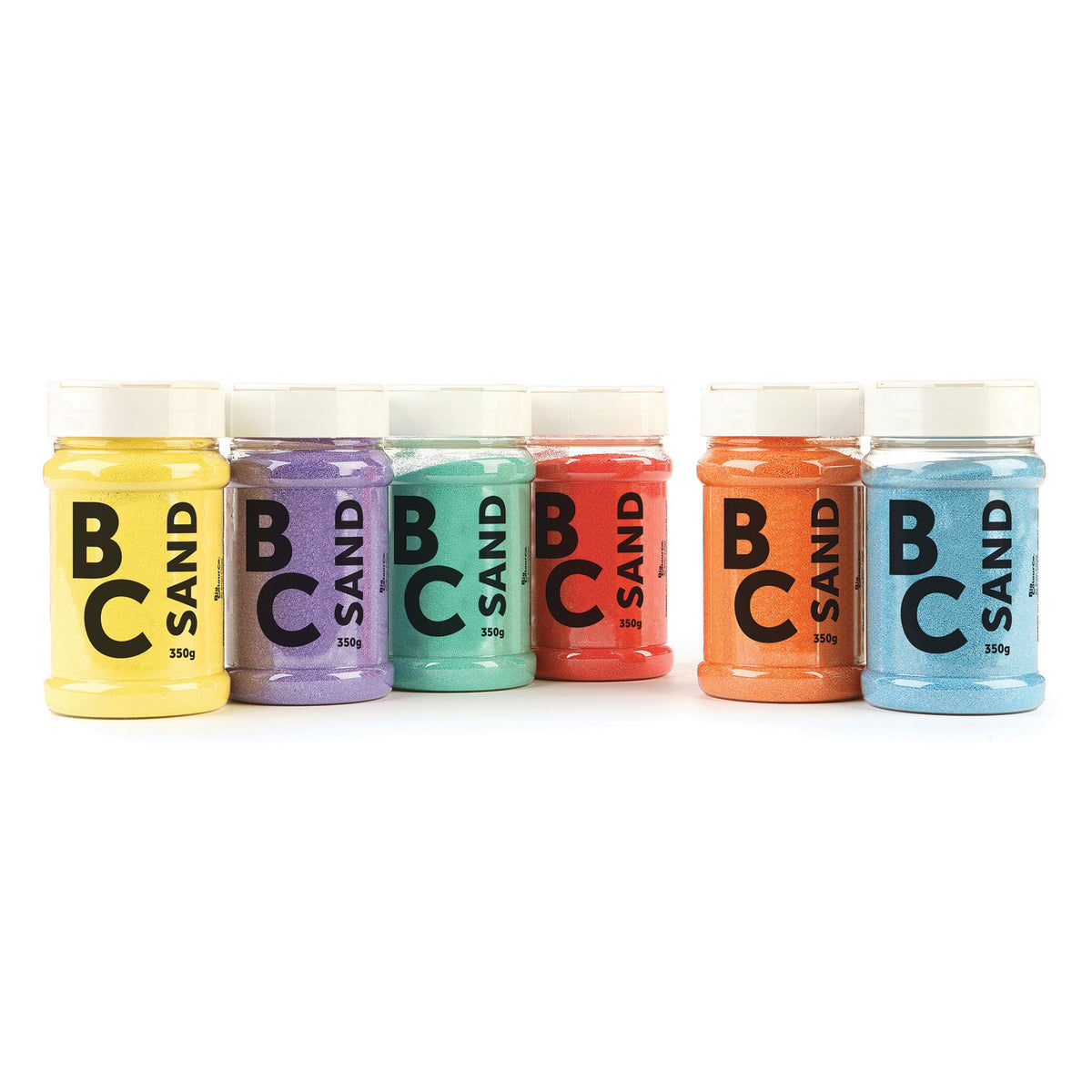 Coloured Sand Asst Pastel 350G Pk6