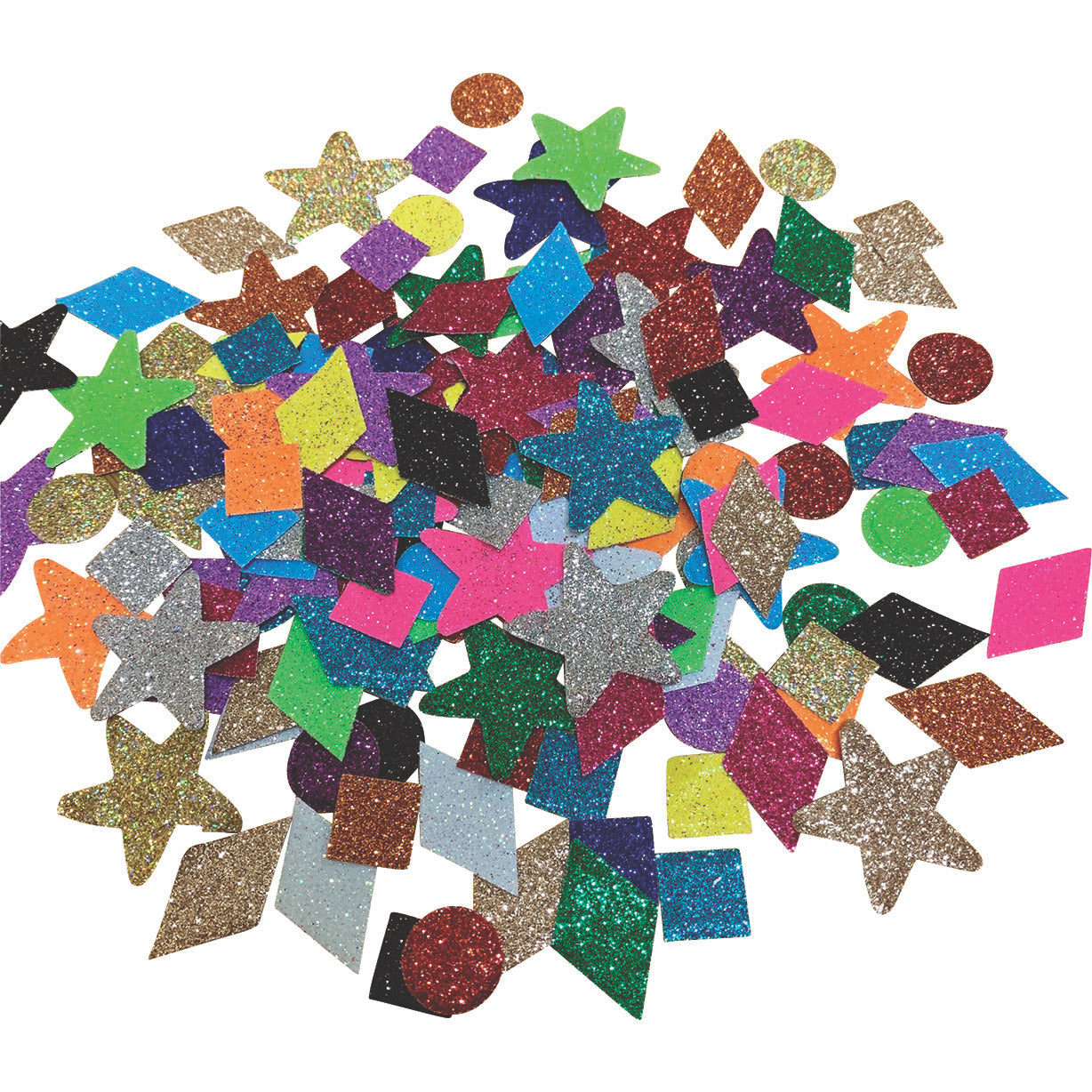 Glitter Shapes Pk3000