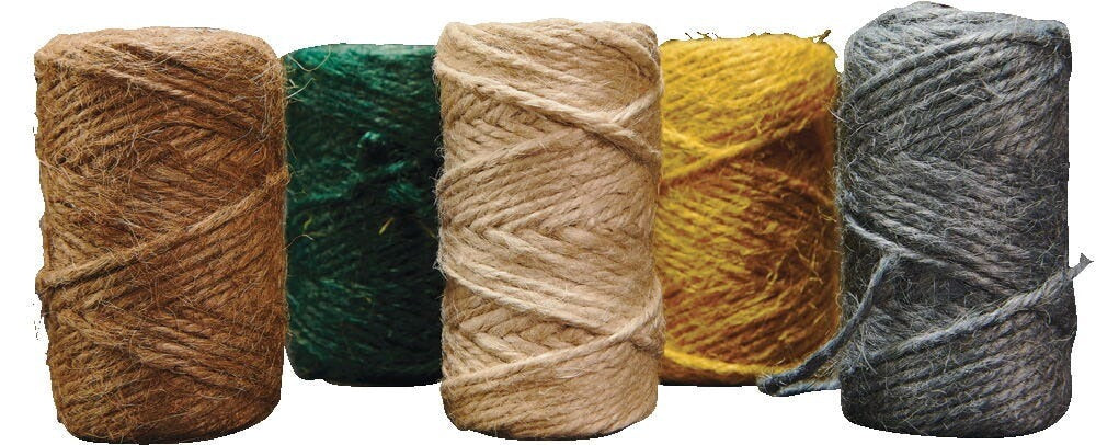 Jute Yarns 20M Spool Pk5 Naturals