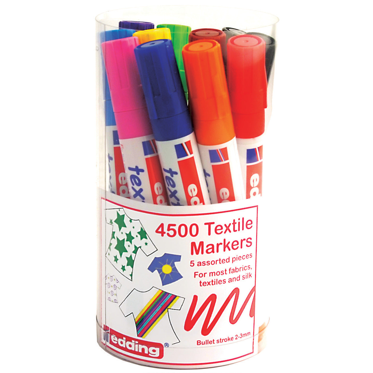Marker Fabric Edding 4500 Ast.Set12