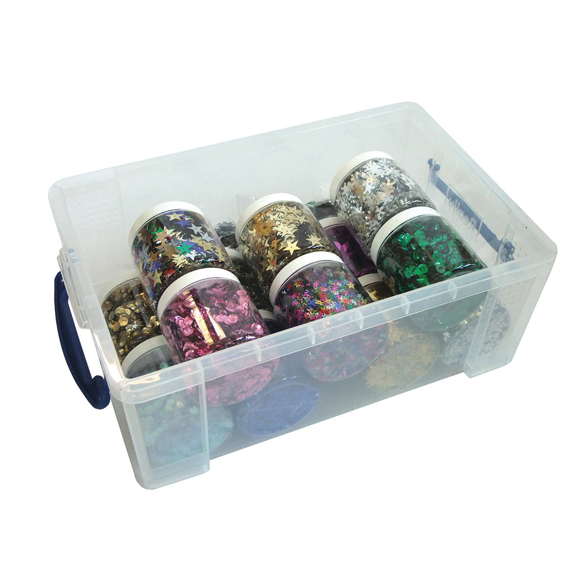 Sequins Bumper Tray 16 Tubs Ass.Col