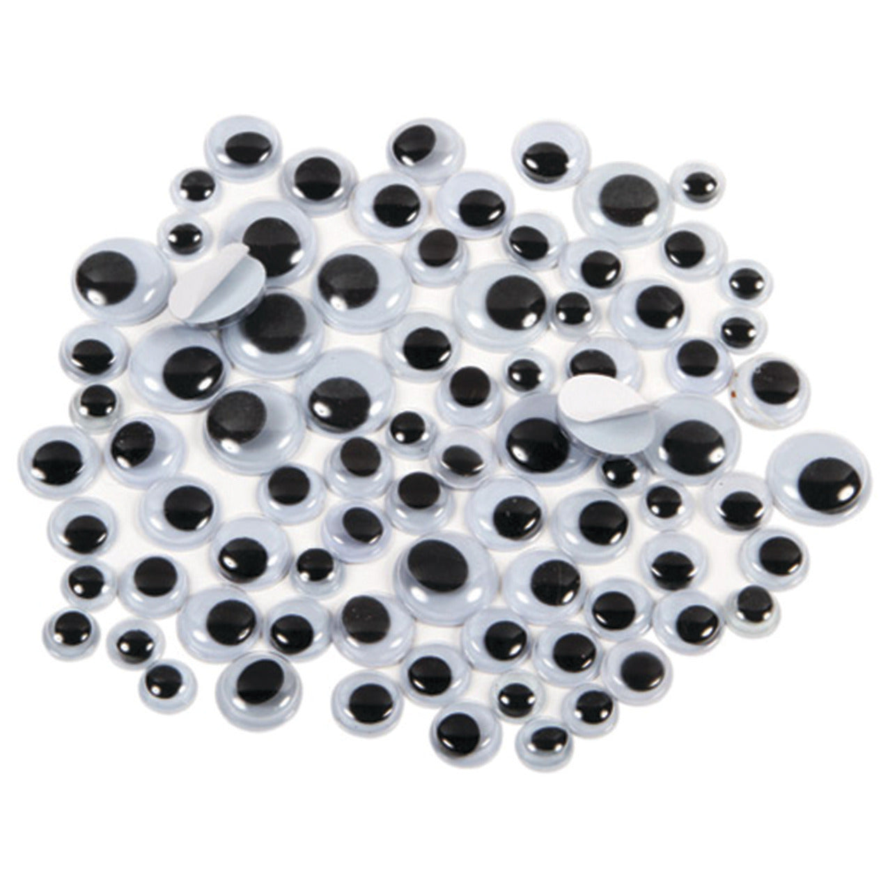 Wiggle Eye Peel Stick Black Pk1000
