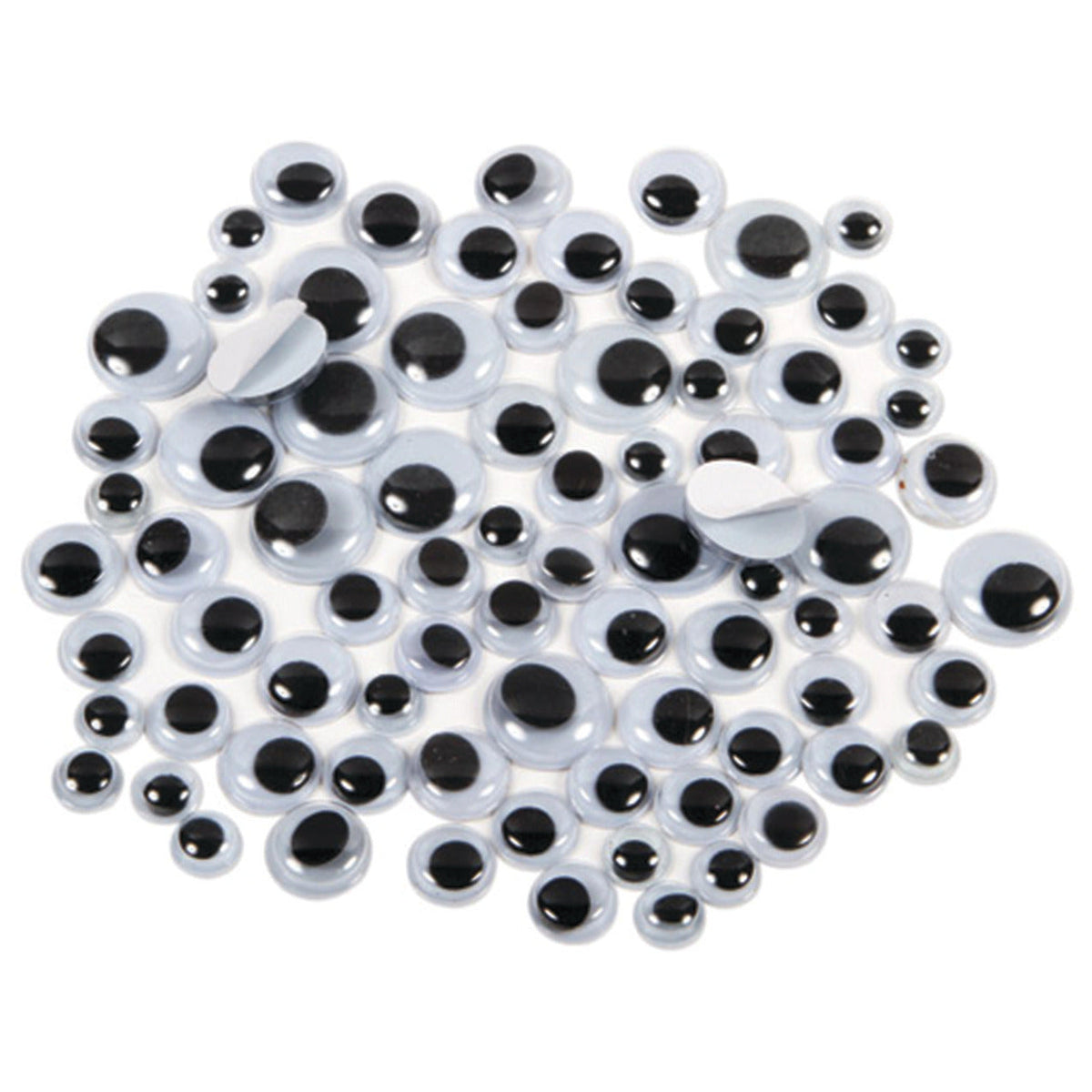 Wiggle Eye Peel Stick Black Pk1000