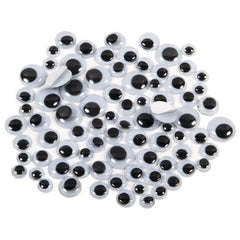 Wiggle Eye Peel Stick Black Pk1000