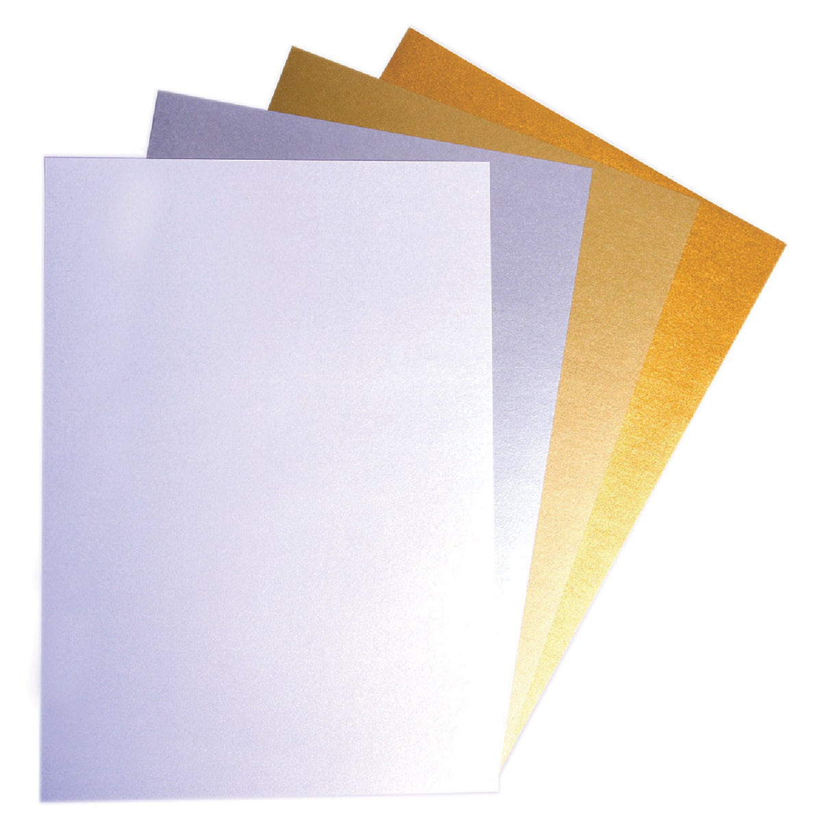 A4 Metallic Card 10Sht X 4 Cols.Pk4