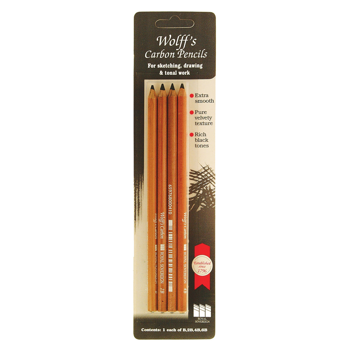 Pencil Carbon Asst Grades Pk4