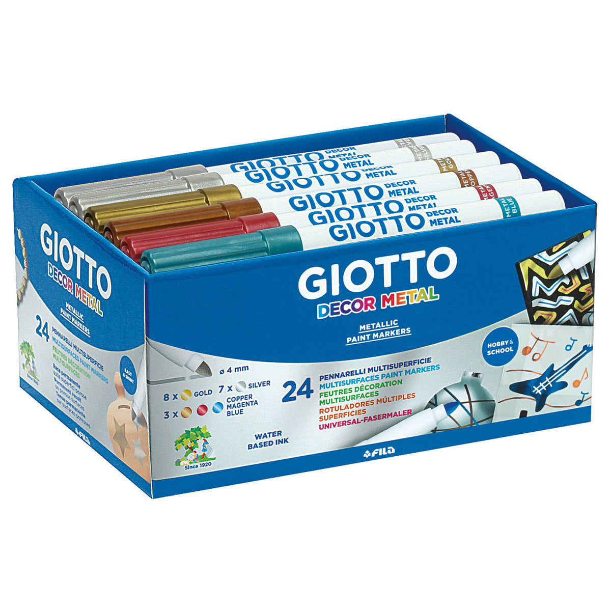 Pens Decor Giotto Metallic Pk25