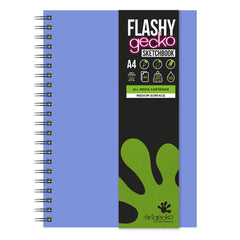 Sketchbook Flashygecko A4Purple