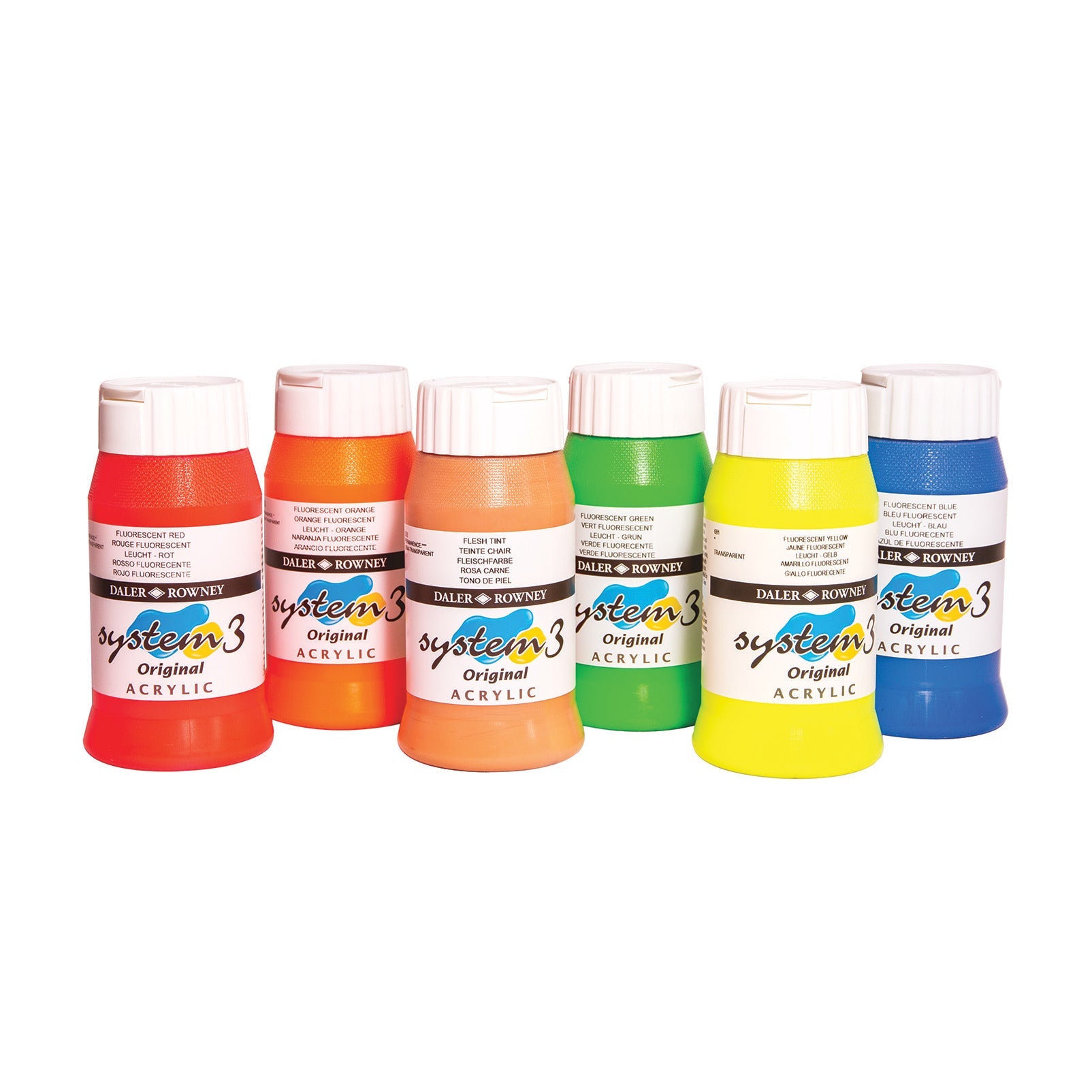 System3 Acrylic 500Ml Fluor Yellow