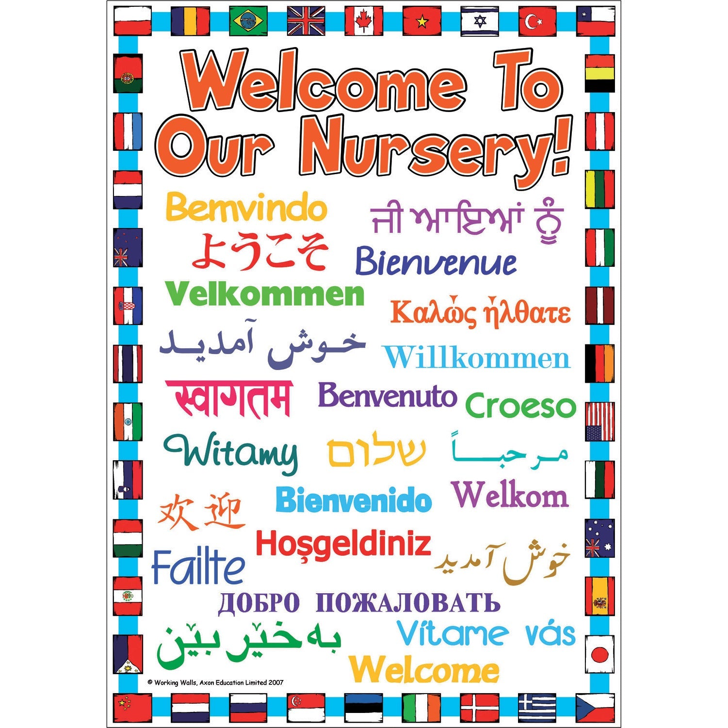 A3 Welcome To Our Nursery Poster